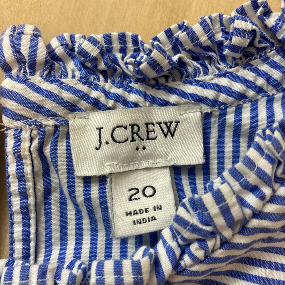 J. Crew Blue and White Striped Sleeveless Top - Picture 5 of 7